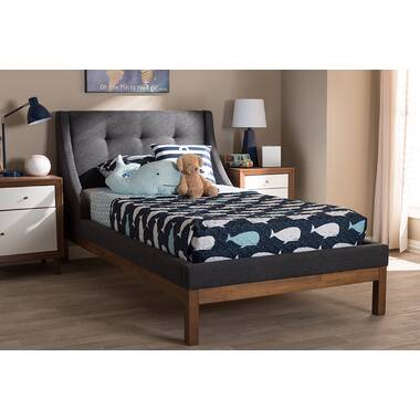 Latitude Run Dvergheim Twin Upholstered Platform Bed Wayfair